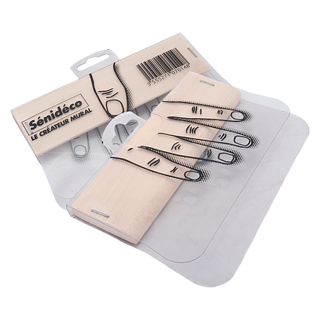 Spatula Senideco, pentru efecte decorative, PVC, 17 x 11 cm