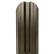 Sipca metalica gard Tisa, maro, mat, RAL 8019, 0.4 mm, 1500 x 115 mm, 25 bucati + 50 bucati surub autoforant