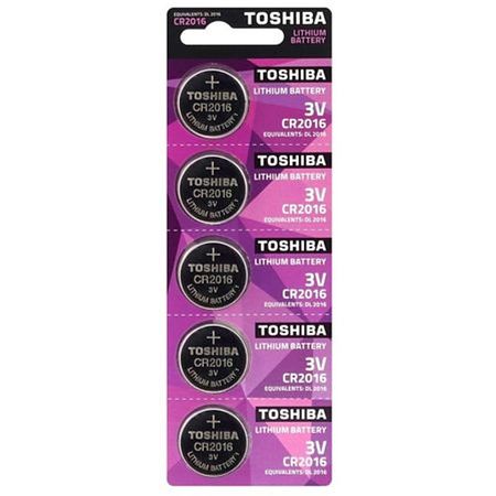 Baterie litiu Toshiba CR2016 PW, 3 V, 5 buc/blister