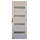 Usa interior cu geam Pamate U-76, reversibila, MDF, alb, toc 10 cm, 200 x 80 x 3.5 cm