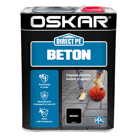 Email Oskar Direct pe beton, negru, interior/exterior, 2,5 L