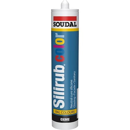 Etansant siliconic Silirub Soudal, gri deschis, 300 ml