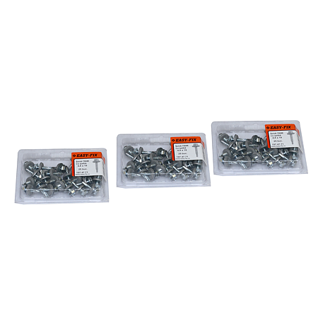 Surub cu saiba, otel zincat, 4,8 x 19 mm, 25 BUC