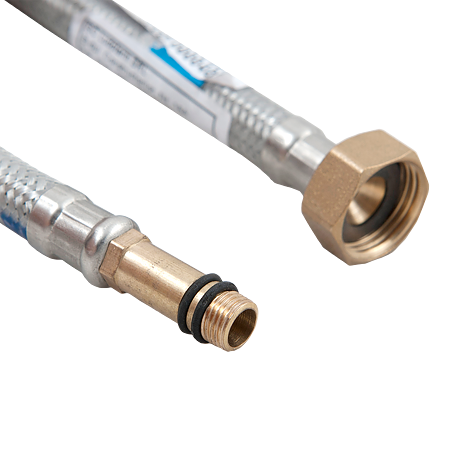 Racord pentru baterii monocomanda, inox, argintiu/auriu, flexibil, 400 mm Racord pentru baterii monocomanda, inox, argintiu/auriu, flexibil, 400 mm