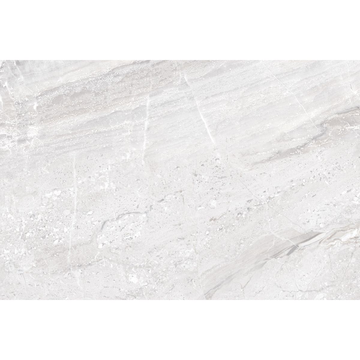 Faianta baie rectificata glazurata 115 LT, alb-gri, lucios, aspect de marmura, 45 x 30 cm 115
