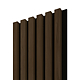 Panou decorativ Linea Acustic, 6 lamele, MDF, maro, interior, 265 x 24.5 x 2.2 cm
