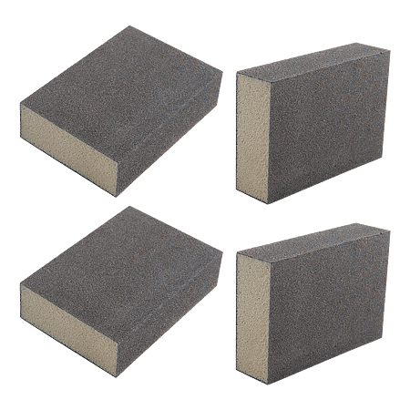 Burete abraziv pentru slefuire vopsea/lac/spaclu/lemn Klingspor, granulatie 120, 100 x 70 x 25 mm
