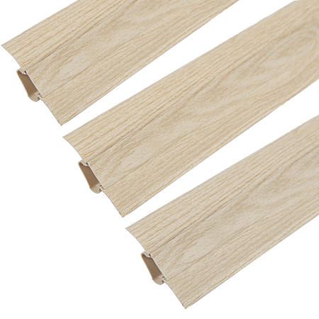 Plinta parchet cu un canal, PVC, stejar auriu, Arbiton LM55, 2500x 55 mm