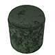 Taburet Nadia, stofa verde E57, cu spatiu depozitare, rotund, 37 x 37 x 42 cm