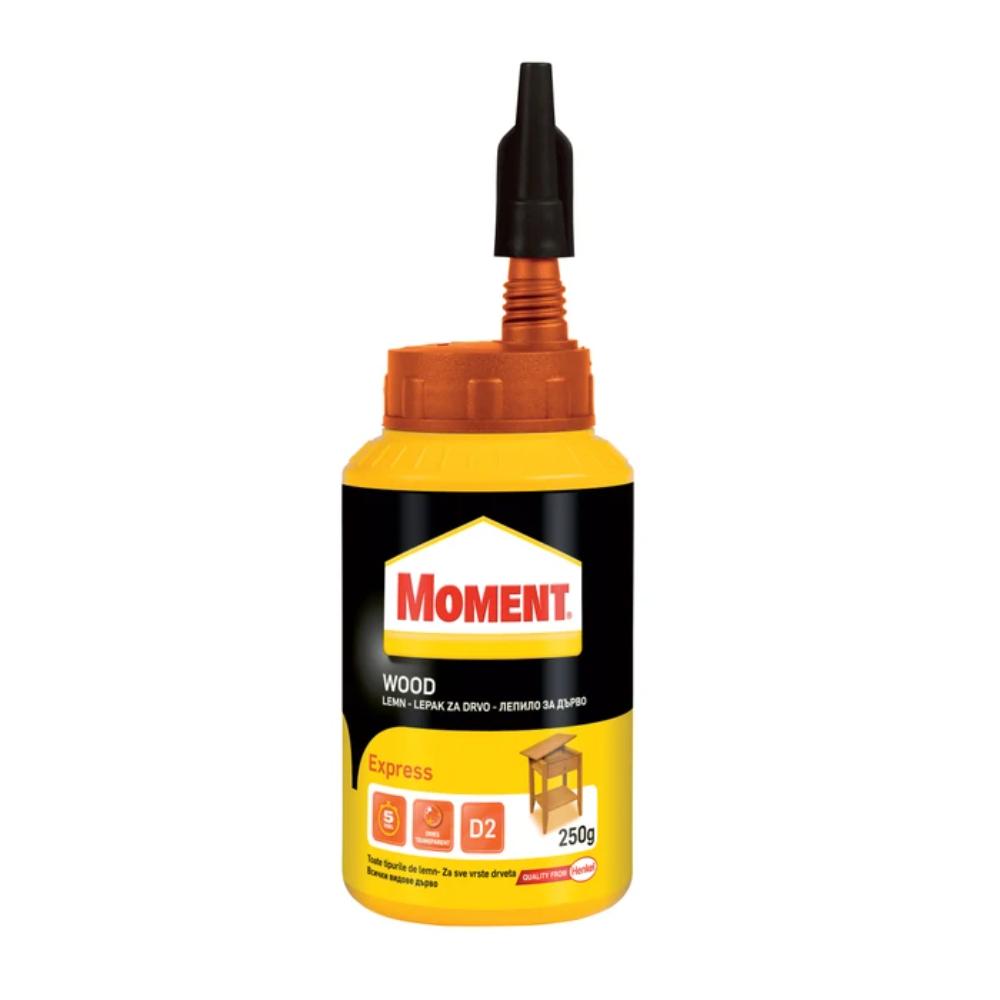 Adeziv pentru lemn D2, interior, Moment Wood Express, alb, 250 gr