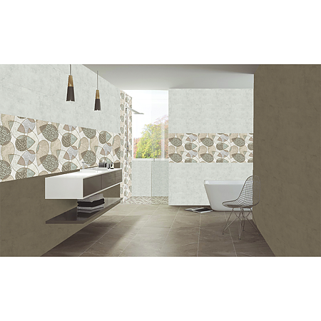 Faianta baie rectificata Sofia, bej, mat, aspect de beton, 60 x 30 cm