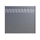 Panou gard metalic Poseidon, aluminiu, gri antracit RAL 7016, 2000 x 1800 mm