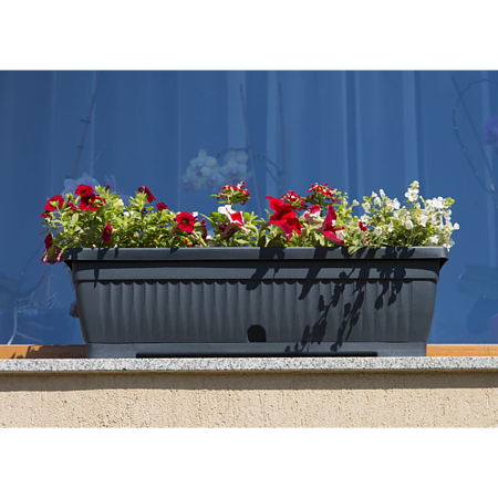 Jardiniera Verbena, antracit, 18 L, 80 cm 