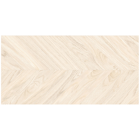 Gresie portelanata exterior/interior KAI Tilia Natural, rectificata, tip chevron, mat, decor lemn, crem, 60 x 120 cm