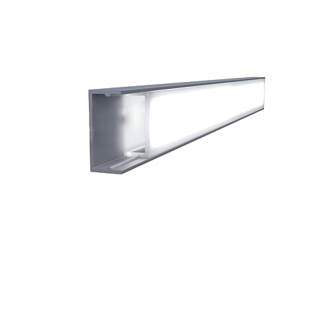 Profil banda led Listello, tip U, aluminiu, montaj incastrat, argintiu, 8.2 x 19 mm, 2,7 m