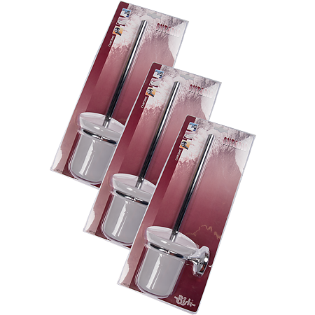 Perie WC Bisk Ontario, zinc/aluminiu, crom, 10 x 14 x 35.5 cm