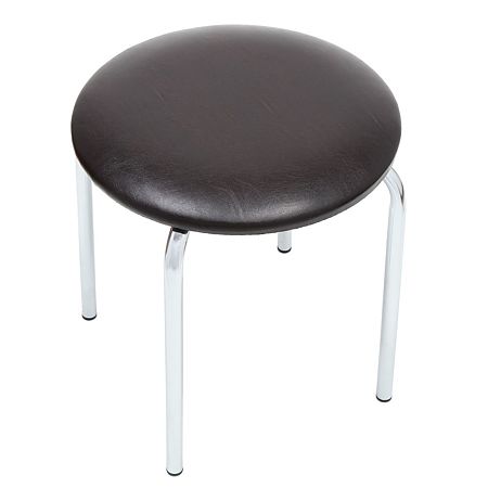 Taburet Sofia din imitatie piele wenge, 45 x 45 x 46 cm