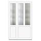 Usa PVC pentru intrare, alb, 120 x 200 cm, 5 camere, stanga