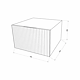 Baza lavoar suspendata Savini Due Roma, 1 sertar, MDF riflat, alb, 40 x 40 x 26 cm