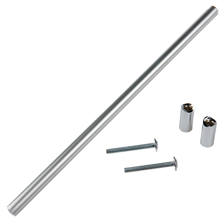 Maner cilindric otel D12 mm, 224 mm, mat-crom