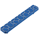 Maner puzzle 8804, silicon, albastru/alb, 64 mm