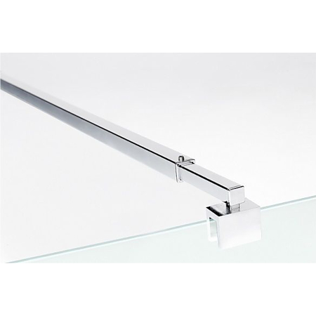 Perete fix dus / walk in Sanotechnik Sanoflex Young Crom MF110, sticla 6 mm clara, profil cromat, 105-107 x 195 cm