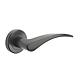 Maner usa de interior pe rozeta rotunda Kite Yale, zinc, negru mat, 40 mm