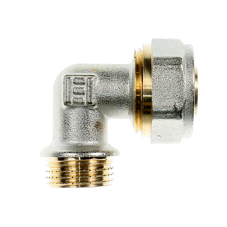 Cot pentru teava multistrat, alama, filet exterior, 20 mm x 1/2 inch