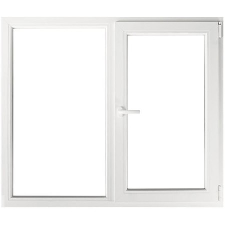 Fereastra PVC 4 camere, alb, 114 x 114 cm, deschidere dreapta