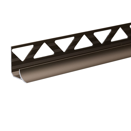 Profil aluminiu de colt interior pentru gresie si faianta Set S96 olive, aluminiu, 10 x 2500 mm