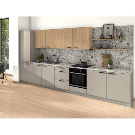 Blat bucatarie Egger F021 ST75, semi mat, Terrazzo Triestino gri, 4100 x 920 x 38 mm