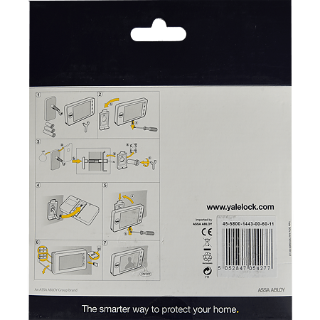 Vizor electronic Yale 4.3", unghi 110 grade, pentru usi 38 - 110 mm grosime