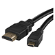 Cablu HDMI/Ethernet de mare viteza Emos, tata A - tata D, 1.5 m