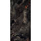 Gresie interior/exterior portelanata glazurata Fossil Agate, negru, lucios, 9 mm, 80 x 160 cm