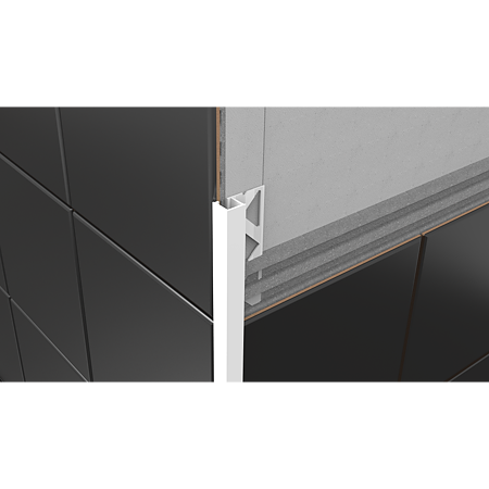 Profil de termintatie Set S88, din aluminiu, patrat, argintiu lucios, 10 mm Profil de termintatie Set S88, din aluminiu, patrat, argintiu lucios, 10 mm