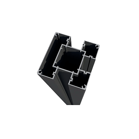 Stalp de gard multifunctional, aluminiu, gri antracit, 2000 x 70 x 70 mm