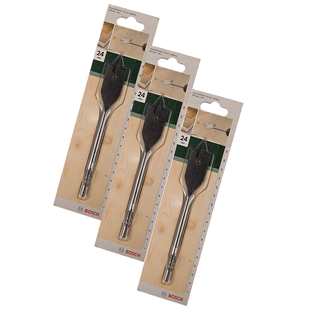 Burghiu plat cu prindere hexagonala Bosch, pentru lemn, 24 mm