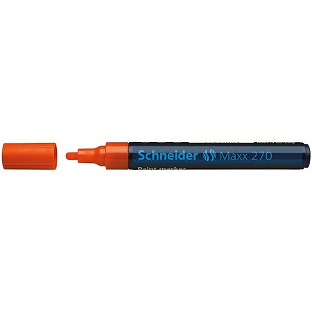 Marker cu vopsea Schneider 270, 1-3 mm, portocaliu Marker cu vopsea Schneider 270, 1-3 mm, portocaliu