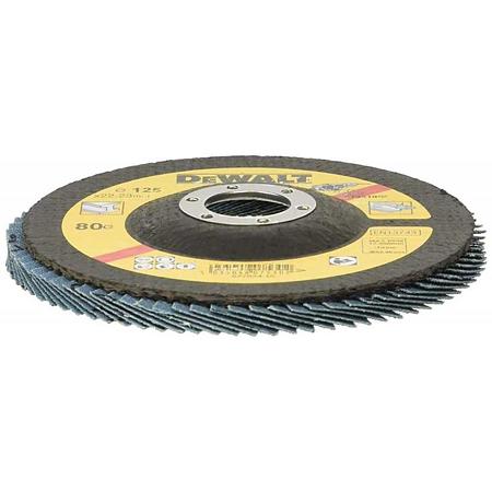 Disc lamelar pentru metal DeWalt DT3310, 125 mm, granulatie 80 