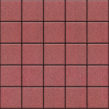 Pavele Elis P3, patrat, rosu, 20 x 20 x 6 cm