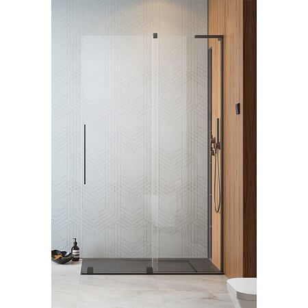 Inchidere dus Radaway Furo SL Brushed GunMetal Walk-in, culisant, sticla 8 mm, Easy Cleen, 90 x 200 cm