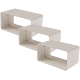 Conector rectangular, PVC, 55 x 110 mm