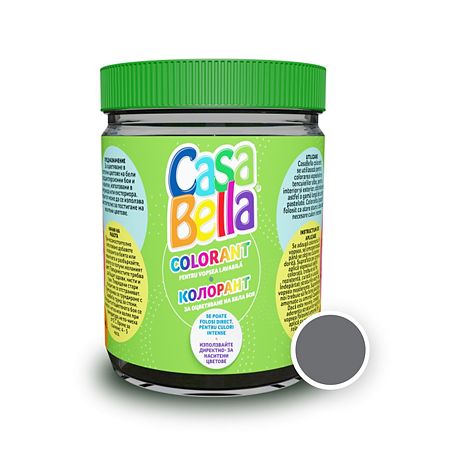 Colorant vopsea lavabila CasaBella, negru, 200 ml