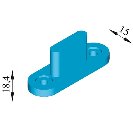 Element ghidare plastic pentru usi glisante sistem UNIFUTURE