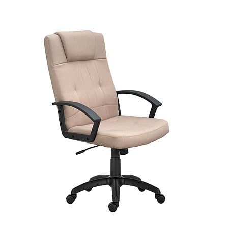 Scaun birou directorial capuccino Antares DELTA 2084, tapiterie textil, rotativ, reglabil pe inaltime, 63 x 66 x 114 - 124 cm