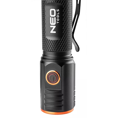 Lanterna reincarcabila 2 in 1 LED CHN Neo Tools, 20 W, 2000 lm, 5 moduri de iluminare, incarcare usb