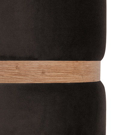 Taburet Ring, inel stejar, stofa maro H48, rotund, 38 x 38 x 40 cm Taburet Ring, inel stejar, stofa maro H48, rotund, 38 x 38 x 40 cm