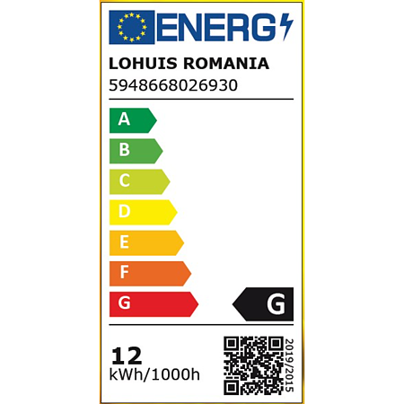 Aplica rotunda cu senzor Hepol, 1 x LED, max 12 W, IP40, alb
