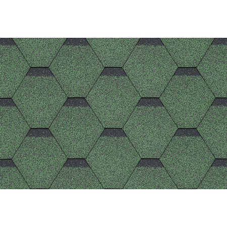 Sindrila bituminoasa forma hexagon, verde, 3 mp/pachet