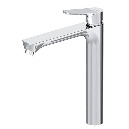 Baterie inalta pentru lavoar AM.PM Hit FTA92000, monocomanda, montaj blat, alama, finisaj cromat, cartus ceramic 35 mm